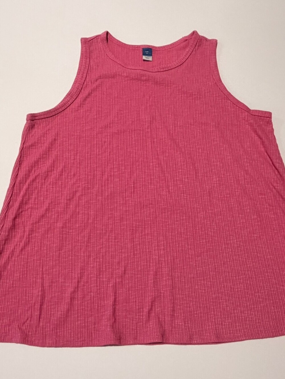 Old Navy Luxe pink ribbed tank top